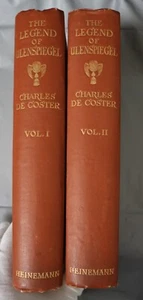 1922 LEGEND OF ULENSPIEGEL AND LAMME GOEDZAK BY DE COSTER VOLS I & II Good - Picture 1 of 17