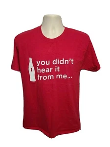 Coca Cola You didnt Hear it from Me Adult Large Red TShirt - Picture 1 of 10