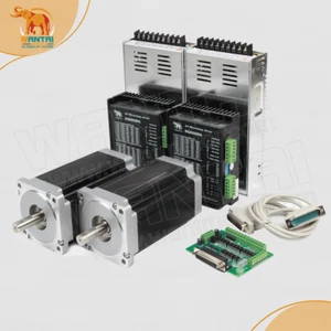 US FREE 2Axis nema34 stepper motor cnc kit,1600oz 3.5A dual shaft 14mm CNC Rout - Picture 1 of 7