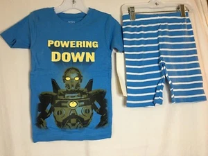 New Carter's Boys Robot Transformer Pajama set Snug Fit Shorts Blue many sizes - Picture 1 of 4