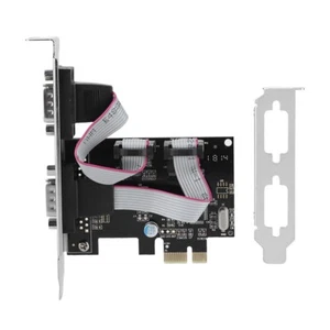 Carte adaptateur COM PCI Express haute vitesse 2 ports RS-232 PCI-E vers RS232 port série - Photo 1/12