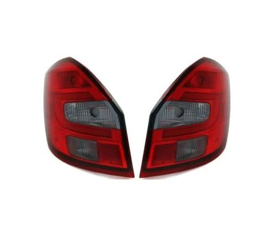 set rear lights for LIGHTBAR SKODA FABIA 2 5J 2007 2008 - red smoke VT351 - Image 1 of 4