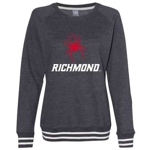 Venley Official NCAA Richmond Spiders Women's Sweatshirt with White Striped Edge Cover