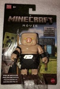 Mattel Minecraft Película PIGLIN WARRIOR con Warhammer y Lanza Figura 4" NUEVO 2025 - Imagen 1 de 5