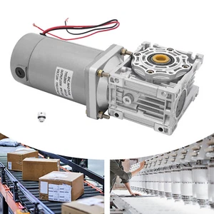 Silber DM09 24V 200W NMRV40 50 DC-Getriebemotor 1800RPM 6.4kg/cm - Bild 1 von 17