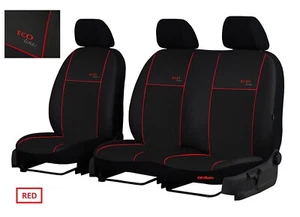 Tailored Eco-Leather Seat Covers 2+1 for RENAULT TRAFIC 2014 - 2025 - Picture 1 of 10