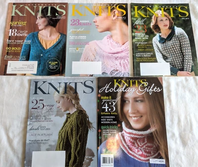 Lot of  5 Interweave KNITS Knitting Pattern Magazine All Year ©2012 with Holiday - Image 1 of 4
