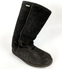 EMU Boots Womens 7 Brown Sheepskin Suede Waterproof Winter Wool