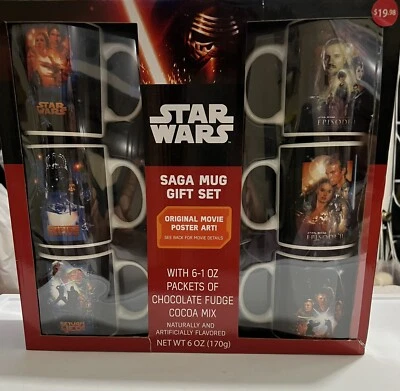 Disney Star Wars Saga Gift Mug Set, Set Of 6 Coffee Cups Sealed - Image 1 of 4