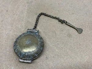 Antike alte Sri Lanka Ceylon Limette (Chunam) Schatulle Killotaya (Killota) mit Löffel - Bild 1 von 6