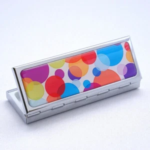 Troika Pillenbox Taschenorganizer Pillendose Stahlblech Verchromt mit Spiegel - Bild 1 von 7