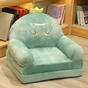 2 In 1 Children Cartoon Lazy Sofa Chair UK Foldable Kids Sofa Backrest Armchair - Picture 1 of 13