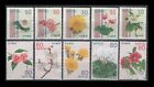 Japon 3496-3505 série fleurs de saison (10 timbres D'OCCASION, 2012)
