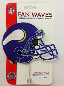 NFL Minnesota Vikings Suction Cup Window Fan Wave, NEW (Package of 6) - Picture 1 of 1