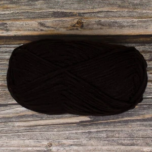 Velvet Yarn (Dyed Dark Brown) 50g 90m 10ply Kids Acrylic Wool Knitting Crochet - Imagen 1 de 2