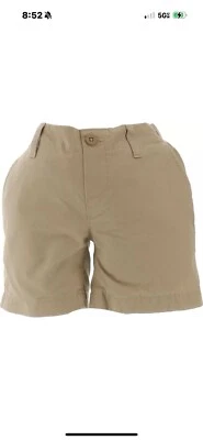 ¡Pantalones cortos de uniforme escolar Lands End caqui!  Foto 1 de 4