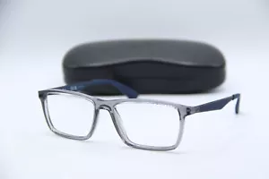 NEW RAY-BAN RB 7056 5814 GREY BLUE AUTHENTIC EYEGLASSES W/CASE 55-17 - Picture 1 of 4