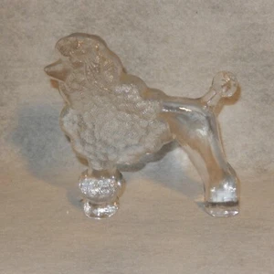 KOSTA BODA Sweden Glass POODLE Figure Dog Paperweight Kennel Hoglund Vallien - Picture 1 of 5