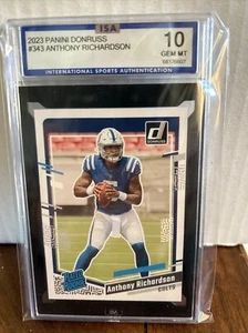 2023 Panini Donruss Football Anthony Richardson Rated Rookie RC ISA Graded 10 - Bild 1 von 2