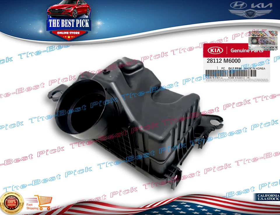 ⭐GENUÍNO⭐ PEÇA KIA 2019-2023 KIA FORTE 2.0 CARCAÇA DE FILTRO DE AR INFERIOR 28112M6000 - Imagem 1 de 1