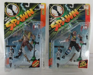 Figura de acción Spawn Crutch variante conjunto de 2 series 7 McFarlane Toys 1996 MOSC - Imagen 1 de 9