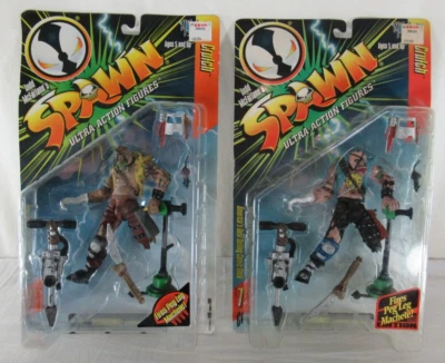 Figura de acción Spawn Crutch variante conjunto de 2 series 7 McFarlane Toys 1996 MOSC Foto 1 de 4