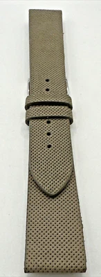 morbidissimo Cinturino in camoscio sabbia scuro traforato traspirante handmade - Immagine 1 di 4