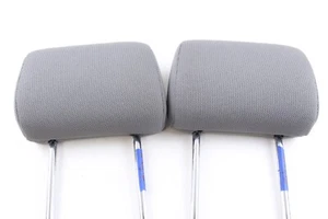 2005-2017 Nissan Frontier Headrest Rear Set King Cab Gray Cloth - Picture 1 of 5