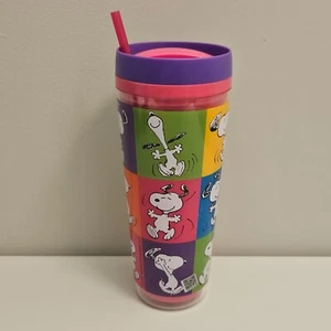 Cedar Fair Cedar Point Peanuts 2024 Dancing Snoopy 32oz Insulated Tumbler Cup - Picture 1 of 7