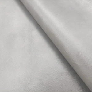 Light silver full grain veg tan kangaroo leather hide for DIY craft supplies - Picture 1 of 5