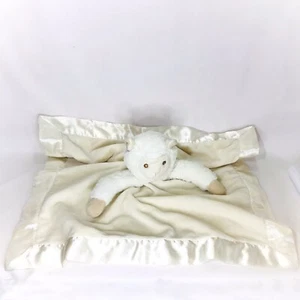 Bearington Collection Lamb Security Blanket Baby Lovey Cream Plush - Picture 1 of 8