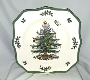 Spode Fine Earthenware/Porcelain Sq Scalloped Dinner Plate-10.5" New S3324A19 - Picture 1 of 3