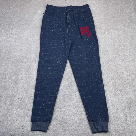 New England Patriots Pants Mens Medium Blue Jogger Sweatpants Logo NFL Football Cover