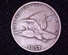 1857 Flying Eagle Cent darker Coin W Nice Strike & Wing And Tail Lines   #FE179