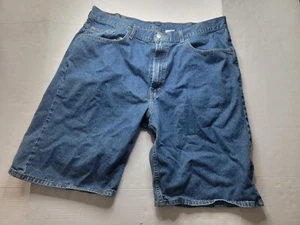 Levis Blue Shorts Jeans Loose Fit Straight Leg Waist 40 - Picture 1 of 5