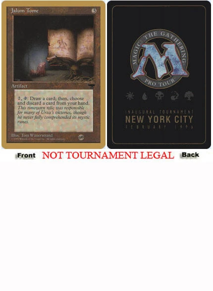 Jalum Tome - Sideboard - Leon Lindback - 1996 ~ Damaged Pro Tour D MTG Magic Ult - Image 1 of 1