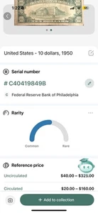 1969 10 Dollar Bill Series C - Picture 1 of 3