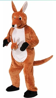 Disfraz de mascota de felpa Jumpin Jenny The Kangaroo talla estándar Foto 1 de 4