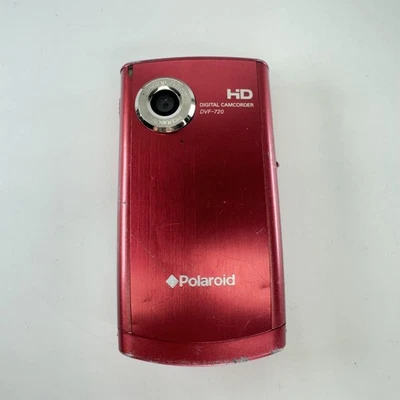 Polaroid DVF-720 HD Digital Camcorder Red Video Camera 720p Pocket USB TV Out - Image 1 of 4