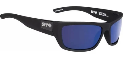 Auténticas gafas de sol SPY DEGA negras mate Happy Bronze azul oscuro lentes Spectra Foto 1 de 4