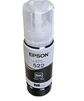 Botella de capacidad de tinta Epson 522 EcoTank negra (T522120-S) DEBE VER DESCRIPCIÓN Foto 1 de 2