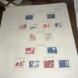 DENMARK - Europa 1960/91 - 34Stamps VFU on Senator Leaves - See Scans - Picture 1 of 3