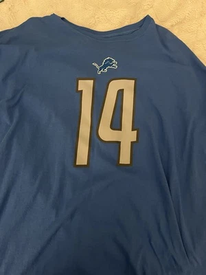 NFL Licensed Fan Apparel 2XL” Shirt Detroit Lions Blue ST. BROWN Novelty Tee - Изображение 1 из 3