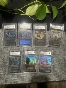 MTG Secret Lair x Hatsune Miku: Winter Diva English RAINBOW FOIL Complete CGC 9s - Picture 1 of 9