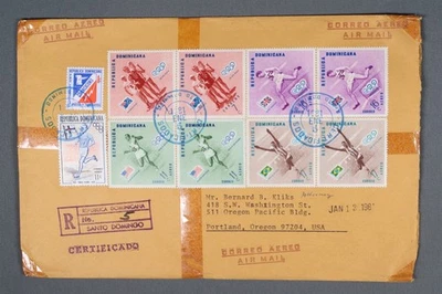 MayfairStamps República Dominicana 1981 Bloque Juegos Olímpicos Santo Domingo Registrado a Foto 1 de 2