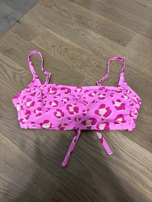 Pink Cheetah Print Bikini Top Xhilaration Size D/dd Xl NWOT - Image 1 of 3