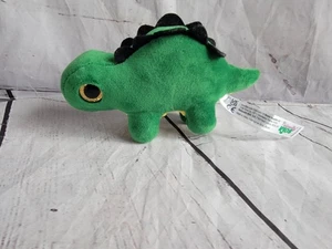 Peluche de dinosaurio Naturally Kids 6 pulgadas ojos amarillos brillantes - Imagen 1 de 7