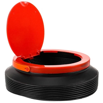  Faltbarer Wassereimer Trinkeimer im Freien Campingbehälter im Freien mit Deckel - Bild 1 von 4