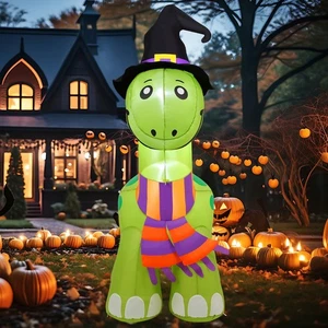 6 Fuß groß Halloween aufblasbare Dinosaurier Outdoor Dekorationen aufblasbar Garten Dekor... - Bild 1 von 6