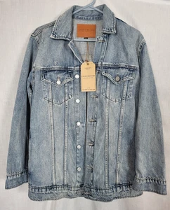 Lucky Brand Women’s XS Denim Jean Jacket NWT Distressed Fall * (S/M-?) - Picture 1 of 8